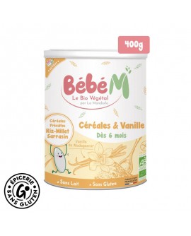 préparation infantile céréales et vanille sans gluten La Mandorle
