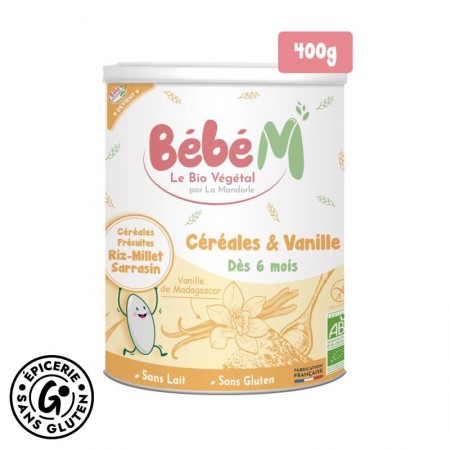FRANCE BéBé BIO - Céréales BIO Riz Vanille pour Bébé dès 4 mois