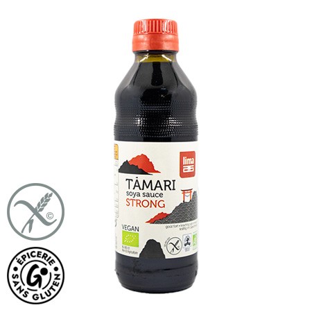 Sauce tamari sans gluten et bio