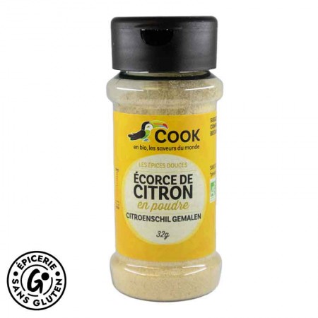 ecorce de citron sans gluten et bio - COOK